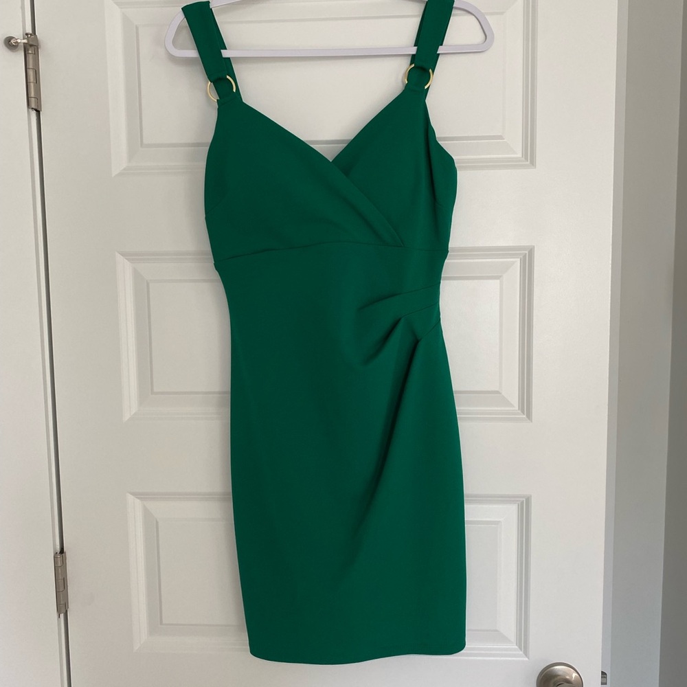 Guess Green Sweetheart Sheath Mini Dress